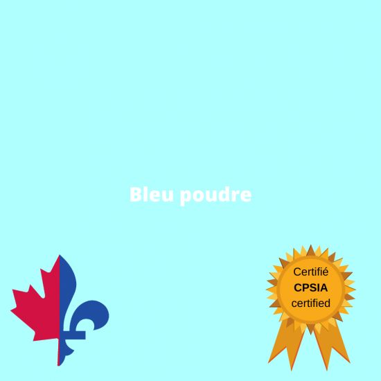 Pul uni bleu poudre - Fait au Québec